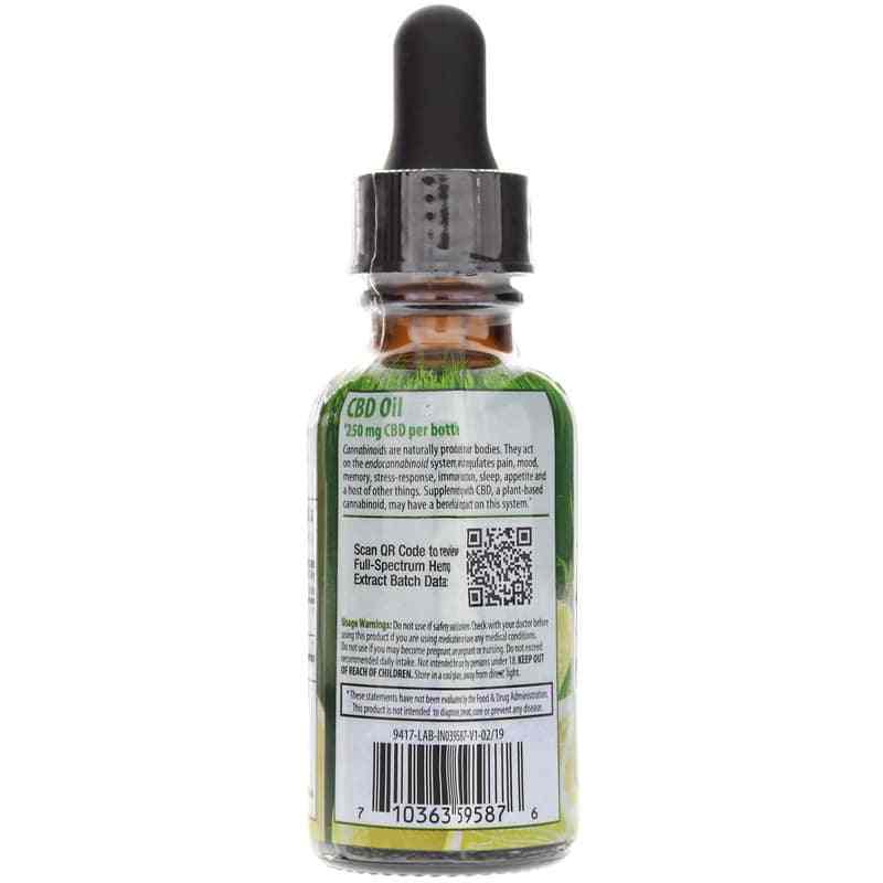 CBD Oil 250 Mg, Lemon, by Irwin Naturals, image #3
