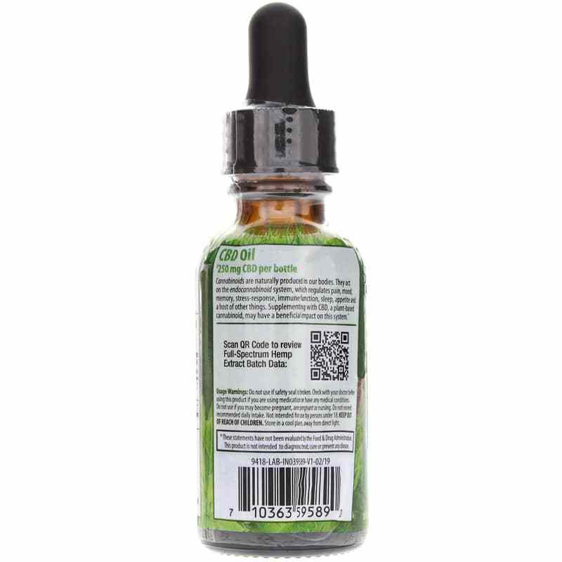 CBD Oil 250 Mg, Mint Chocolate, by Irwin Naturals, image #3