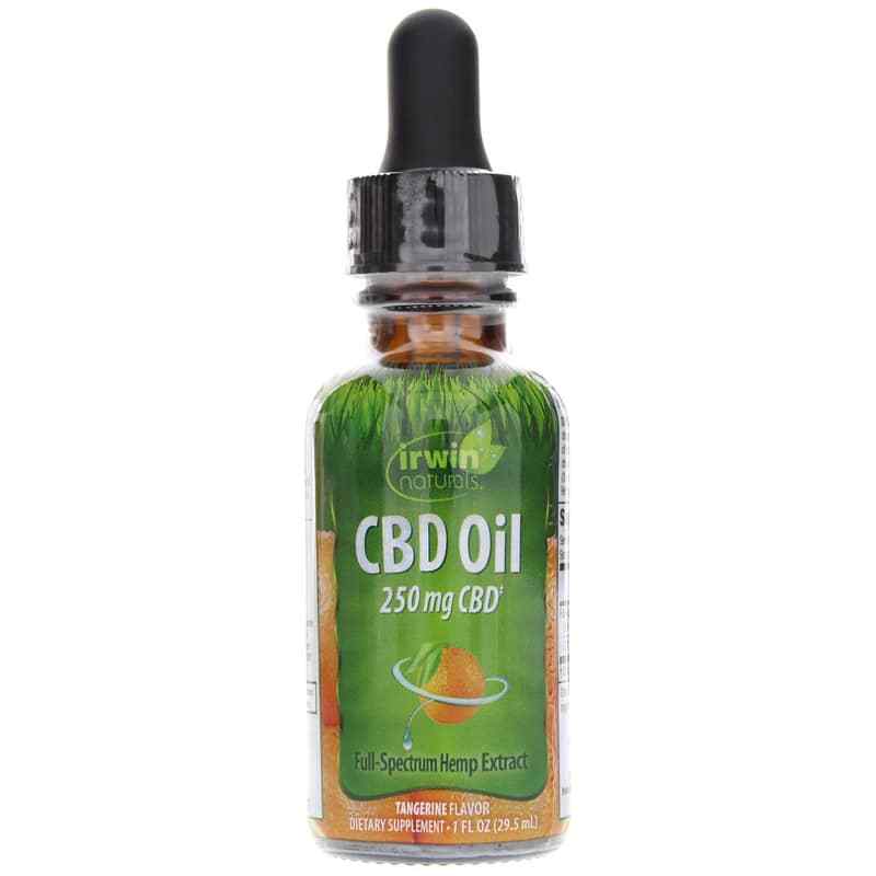 CBD Oil 250 Mg, Tangerine, by Irwin Naturals