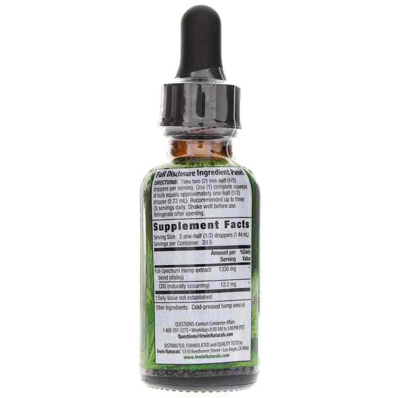 CBD Oil 250 Mg, Unflavored, by Irwin Naturals, image #2