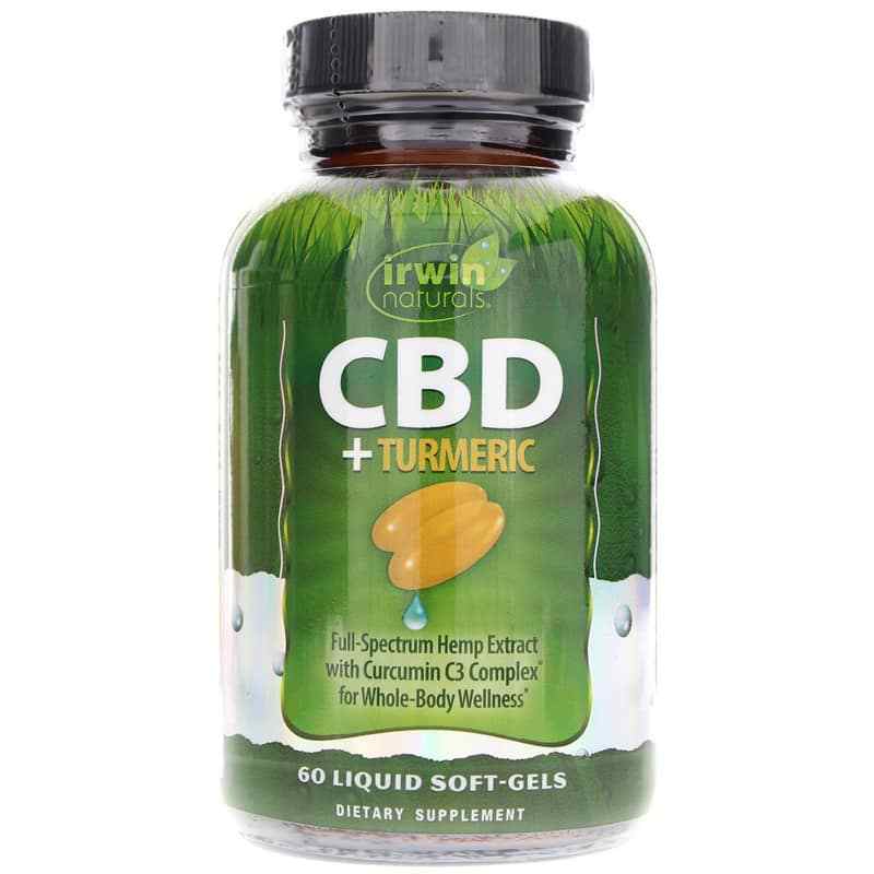 CBD + Turmeric, by Irwin Naturals
