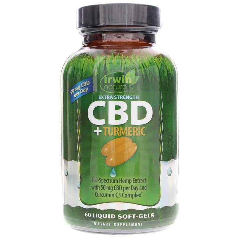 CBD + Turmeric Extra Strength, Irwin Naturals – Natural Healthy