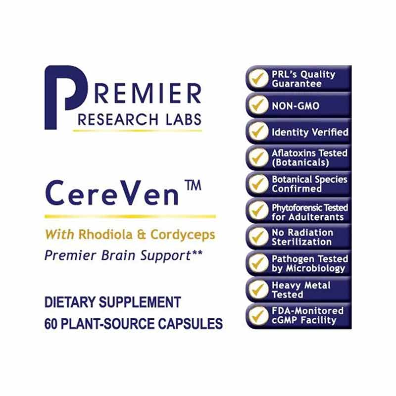 CereVen Brain Support, by Premier Research Labs, image #2
