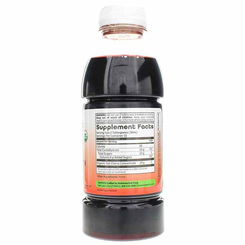 Certified Organic Tart Cherry Concentrate in Plastic Bottle, 16 Oz, by Dynamic Health, image #2