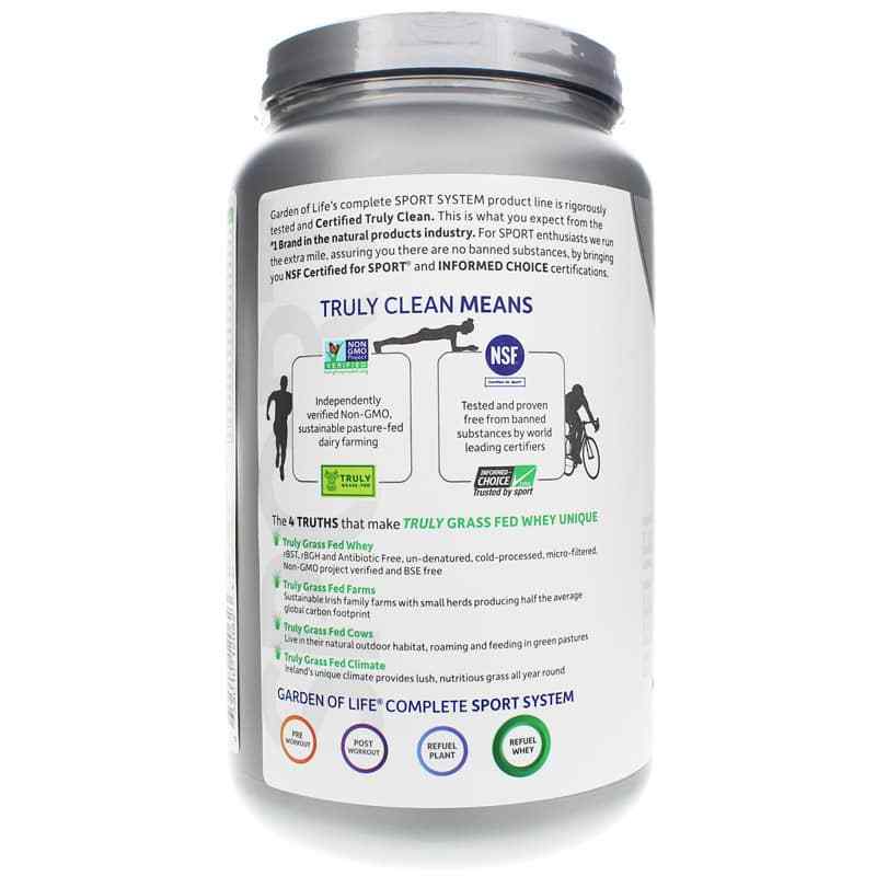 Certified Grass Fed Whey Protein, Chocolate, by Garden of Life Sport, image #3