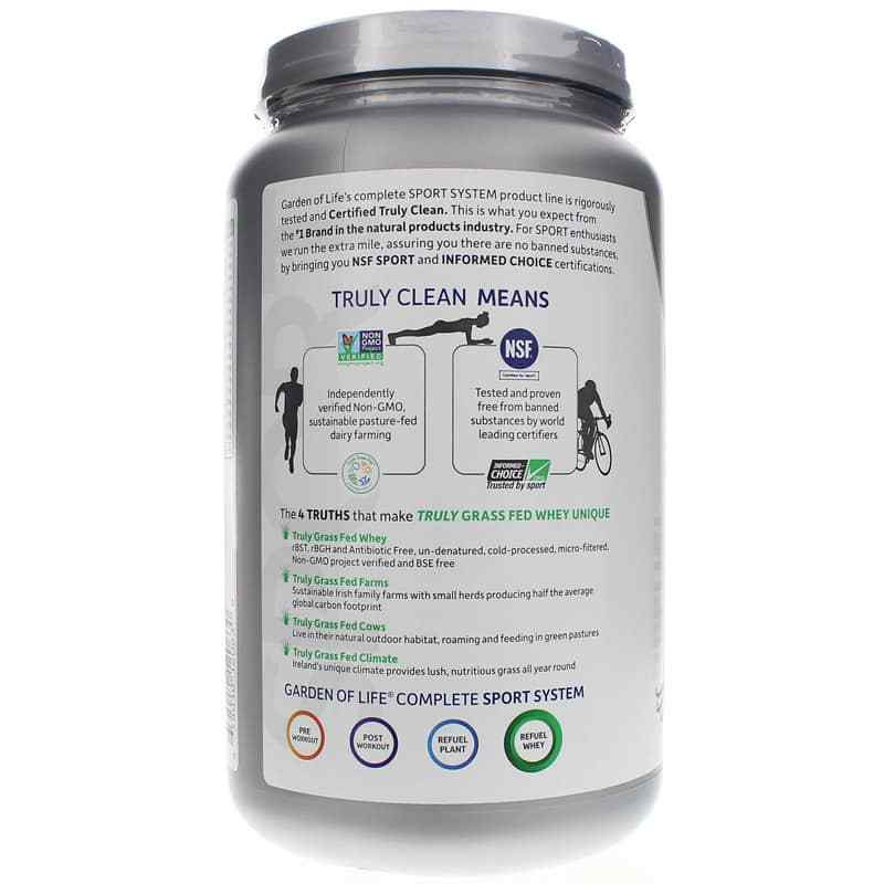 Certified Grass Fed Whey Protein, Vanilla, by Garden of Life Sport, image #3