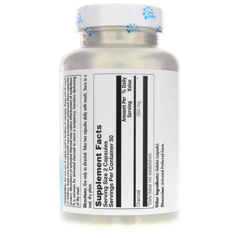 Charcoal Activated 280 Mg, 100 Capsules, by Kal, image #3