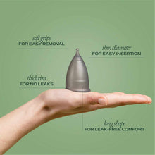 Charcoal Menstrual Cup, by Hempress