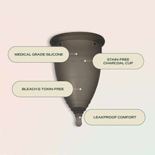 Charcoal Menstrual Cup, by Hempress