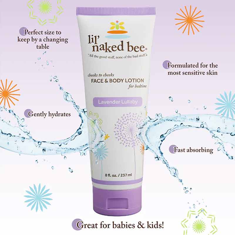 Cheeks to Cheeks Face & Body Lotion, Lavender Lullaby, by Naked Bee, image #2