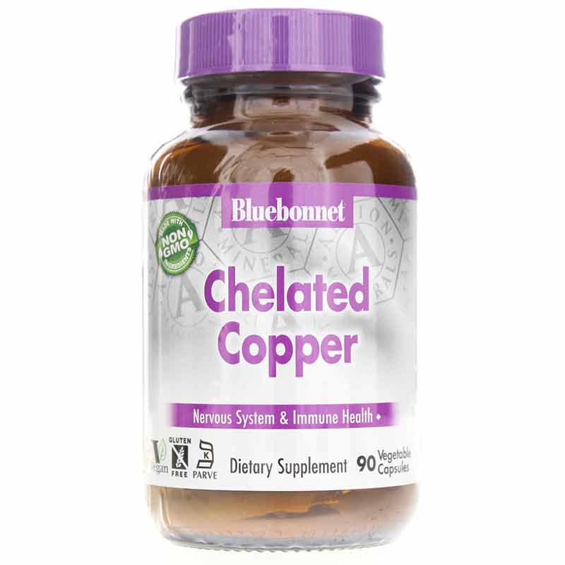 Chelated Copper 3 Mg, by Bluebonnet