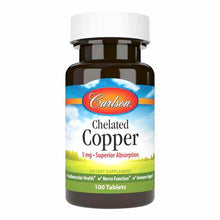 Chelated Copper 5 Mg, 100 Tablets, by Carlson Labs