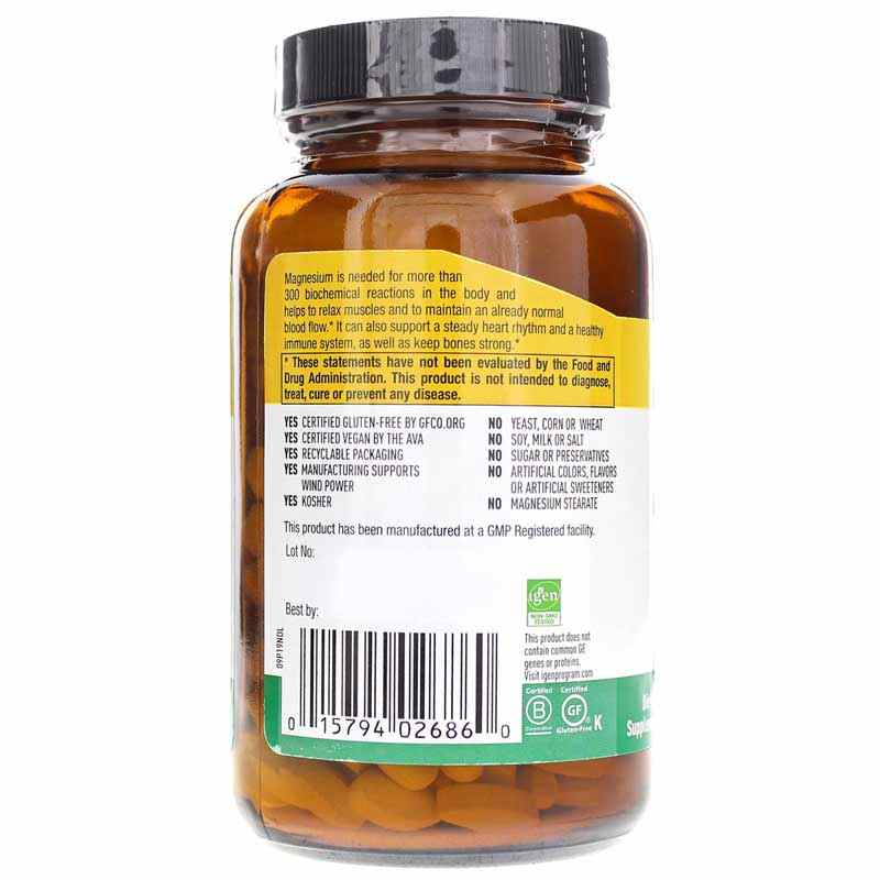 Chelated Magnesium 250 Mg, 180 Tablets, by Country Life, image #3
