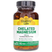 Chelated Magnesium 250 Mg, 90 Tablets, by Country Life