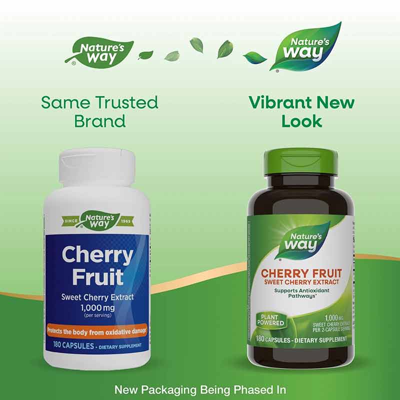 Cherry Fruit Extract, 180 Capsules, by Natures Way, image #2