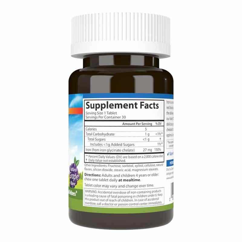 Chewable Iron Grape, 30 Tablets, by Carlson Labs, image #2