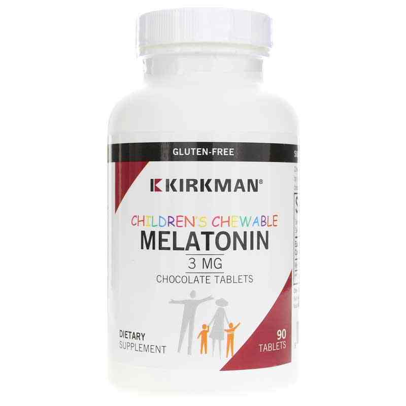 Children's Chewable Melatonin 3mg Chocolate, by Kirkman