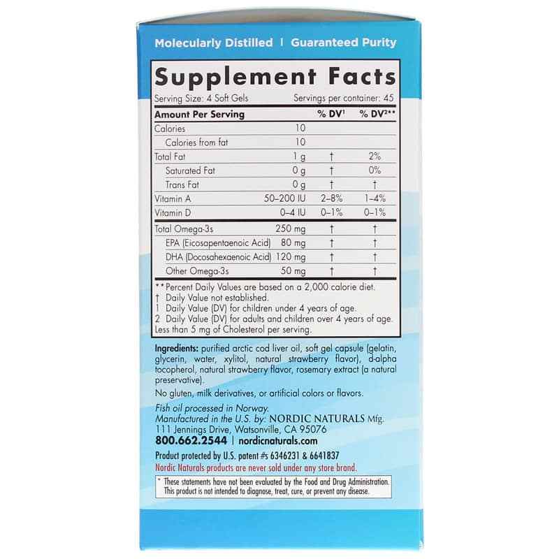 Children's DHA Strawberry, 180 Softgels, by Nordic Naturals, image #2