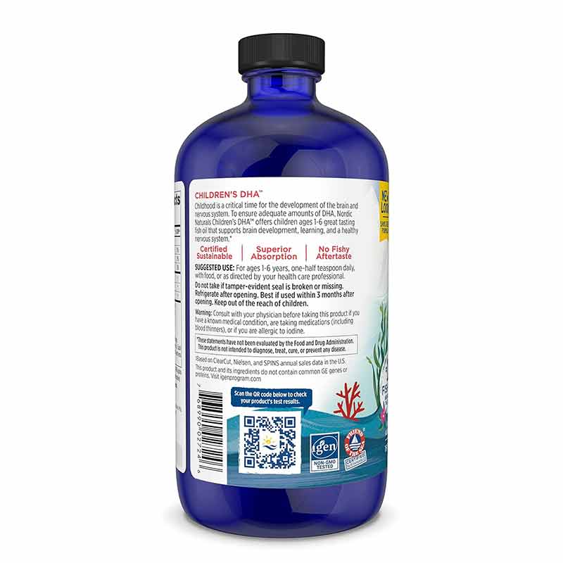 Children's DHA Strawberry Liquid, 16 Oz, by Nordic Naturals, image #2