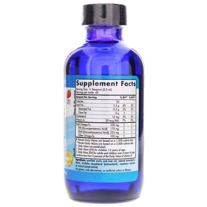 Children's DHA Strawberry Liquid, 4 Oz, by Nordic Naturals, image #2
