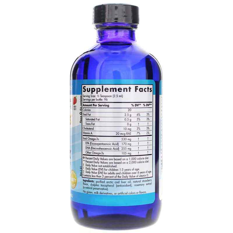 Children's DHA Strawberry Liquid, 8 Oz, by Nordic Naturals, image #2