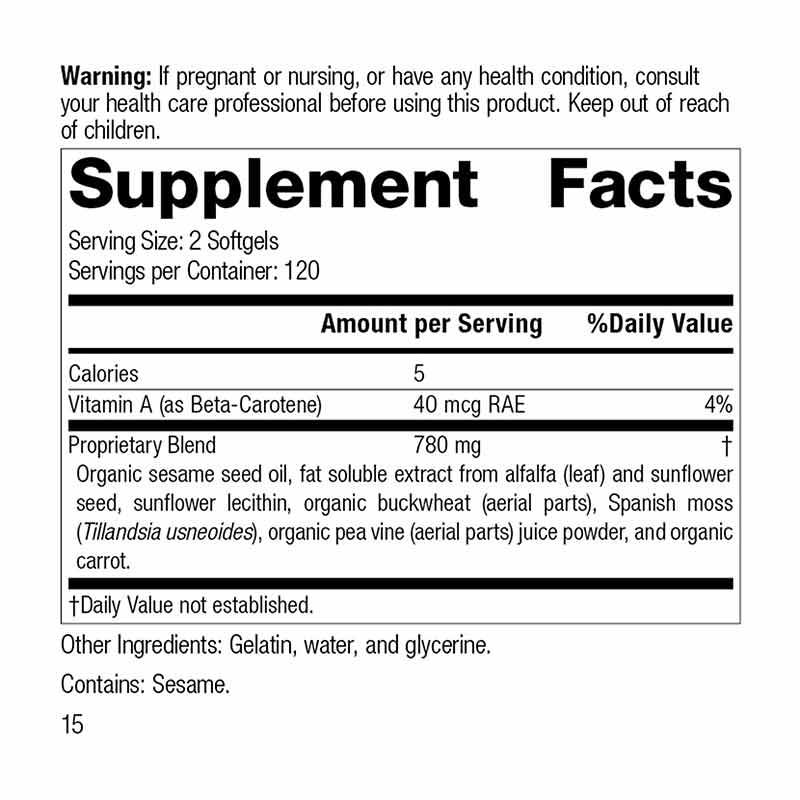 Chlorophyll Complex, 240 Softgels, by Standard Process, image #2