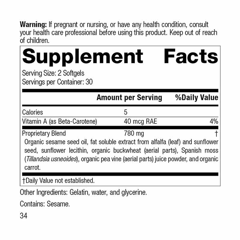 Chlorophyll Complex, 60 Softgels, by Standard Process, image #2