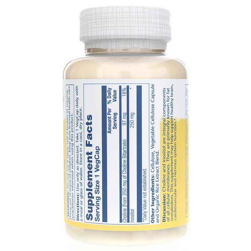Choline & Inositol 250 Mg, by Solaray, image #3