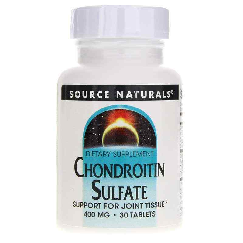 Chondroitin Sulfate 400 Mg, 30 Tablets, by Source Naturals