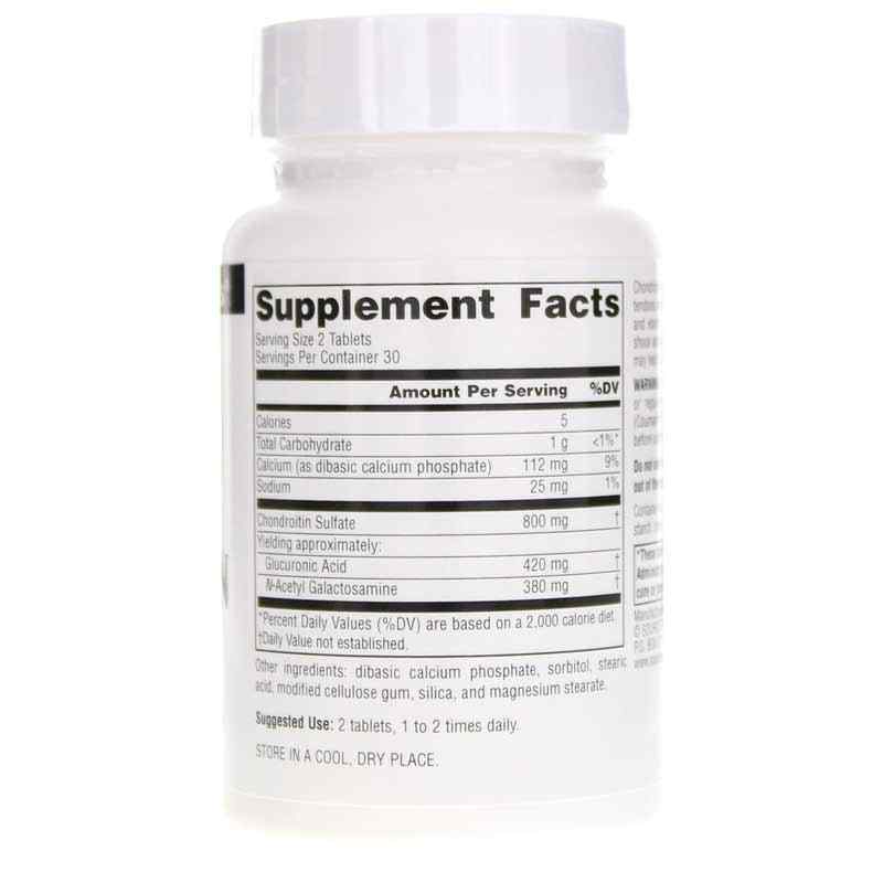 Chondroitin Sulfate 400 Mg, 60 Tablets, by Source Naturals, image #2