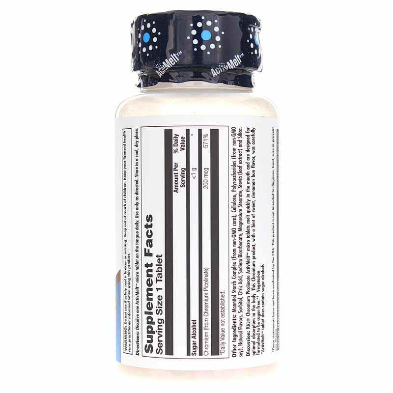 Chromium Picolinate 200 Mcg ActivMelt, Cinnamon Bun, 120 Tablets, by Kal, image #3