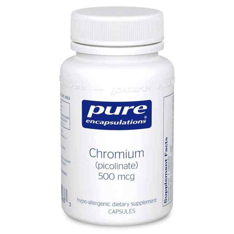 Chromium (picolinate) 500 Mcg, 60 Capsules, by Pure Encapsulations