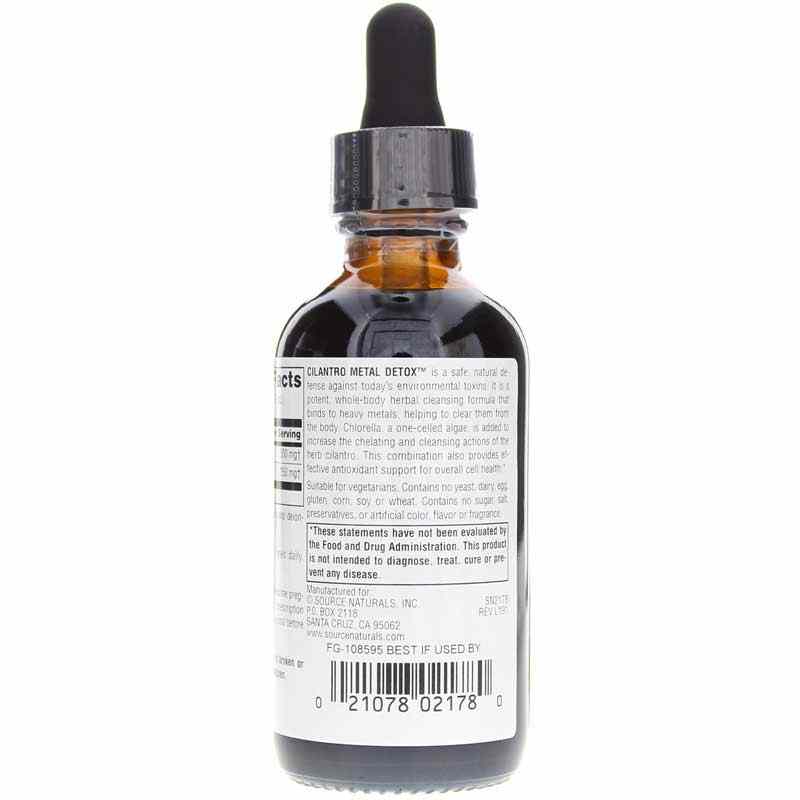 Cilantro Metal Detox with Chlorella, 2 Oz, by Source Naturals, image #3
