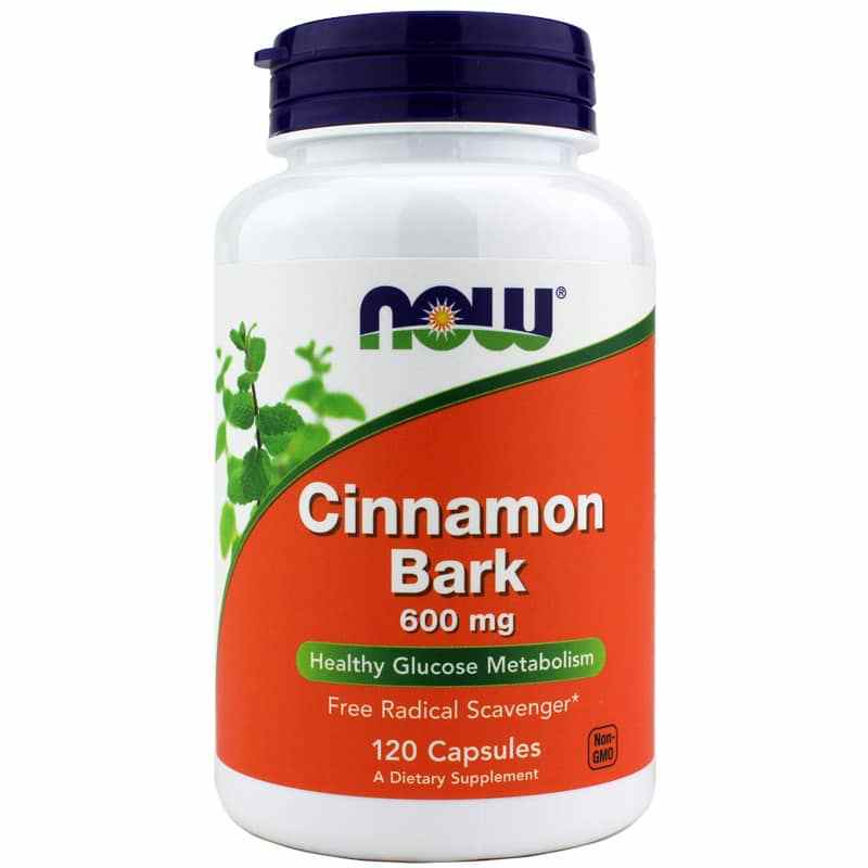 Cinnamon Bark 600 Mg, 120 Capsules, by NOW Foods