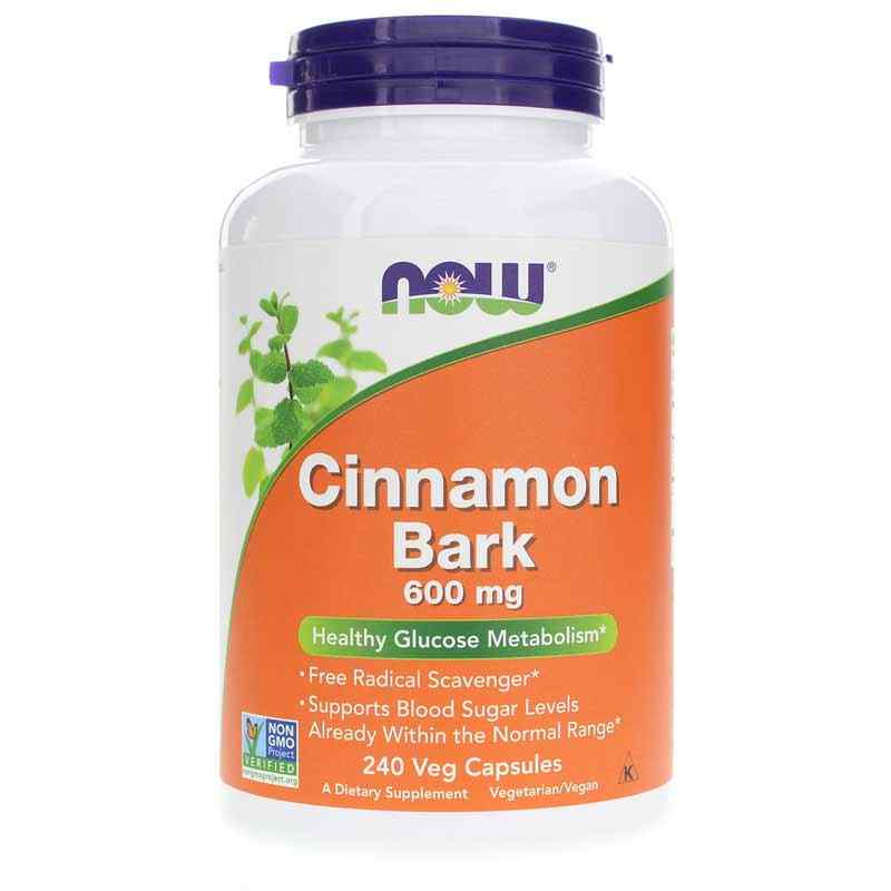 Cinnamon Bark 600 Mg, 240 Capsules, by NOW Foods