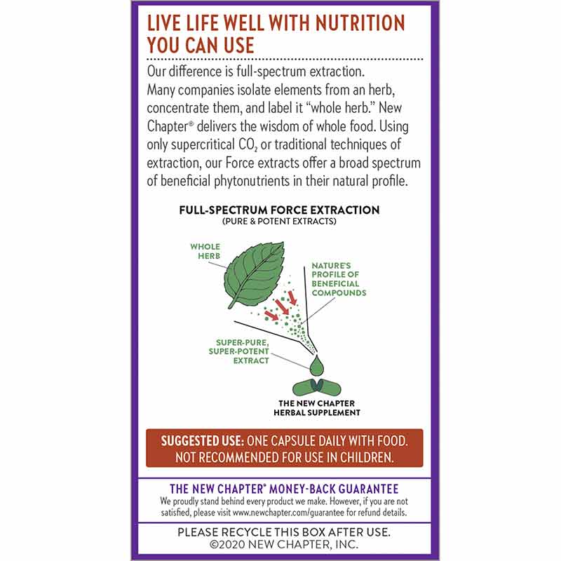 Cinnamon Force, 60 Veg Capsules, by New Chapter, image #3