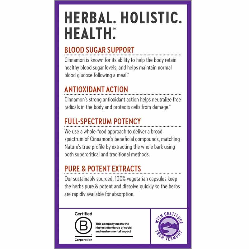 Cinnamon Force, 60 Veg Capsules, by New Chapter, image #4