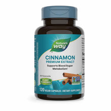 Cinnamon Standardized, 120 Veg Capsules, by Natures Way