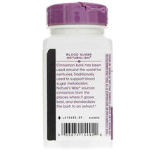 Cinnamon Standardized, 60 Veg Capsules, by Natures Way, image #4