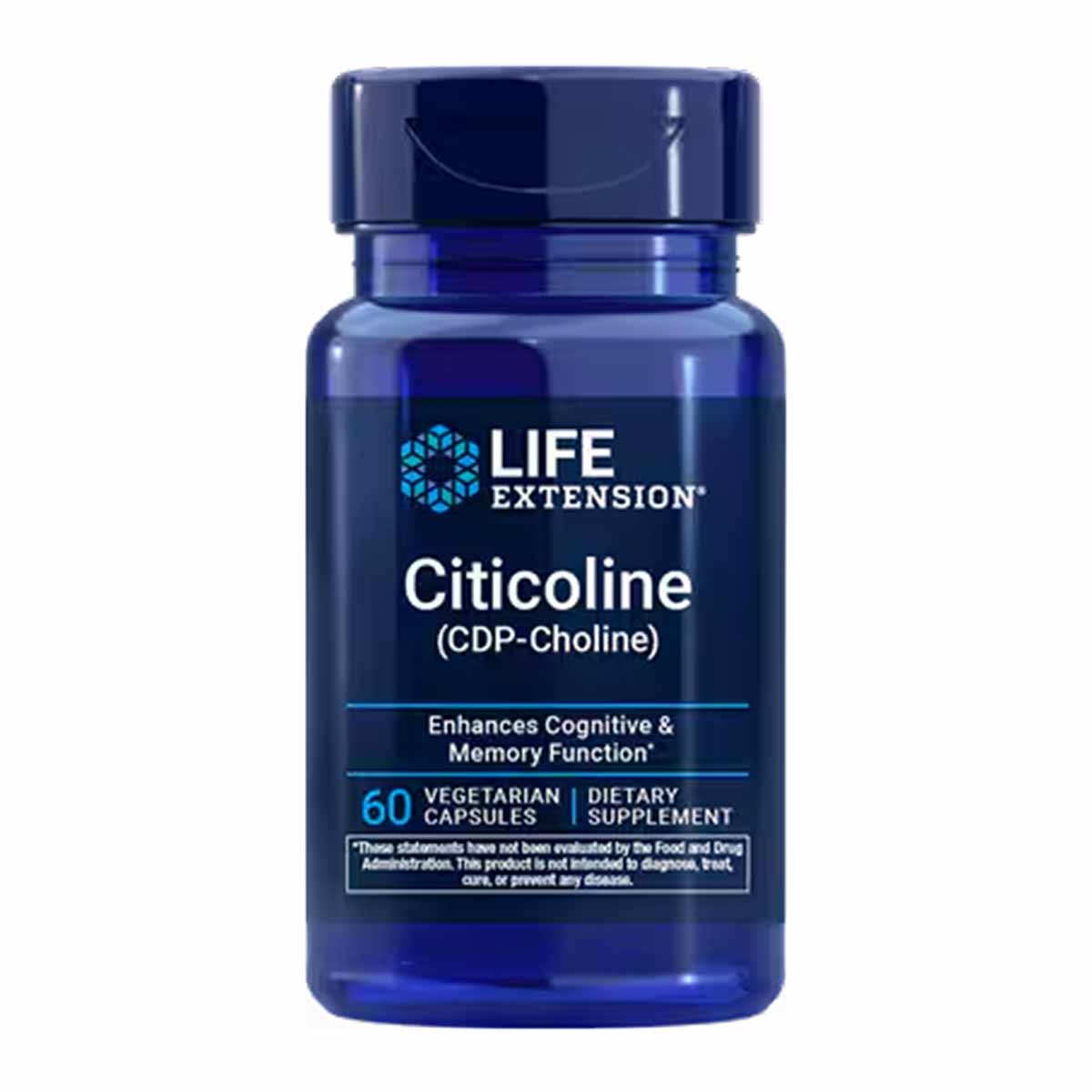 Citicoline CDP-Choline, 60 Veg Capsules, by Life Extension