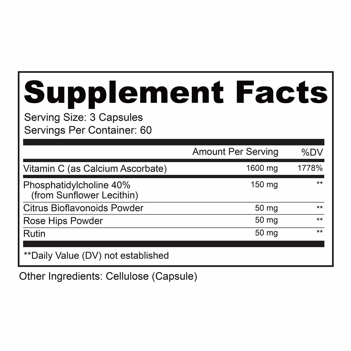 Citrus Kick Liposomal Vitamin C 1600 Mg, 180 Capsules, by Lively Vitamin Co