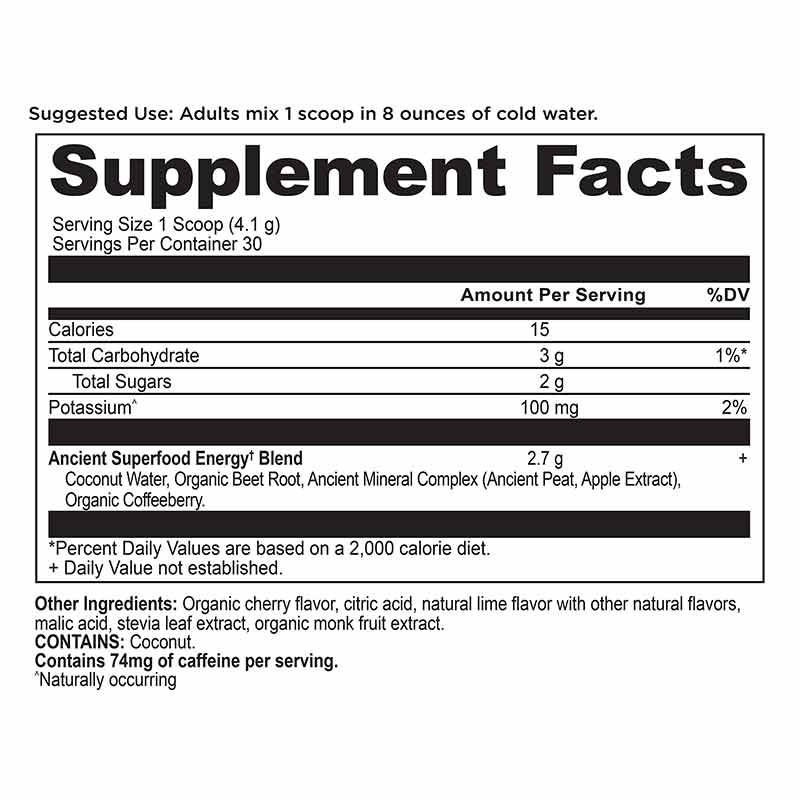 Clean Energy, Cherry Limeade, 30 Servings, by Ancient Nutrition, image #4