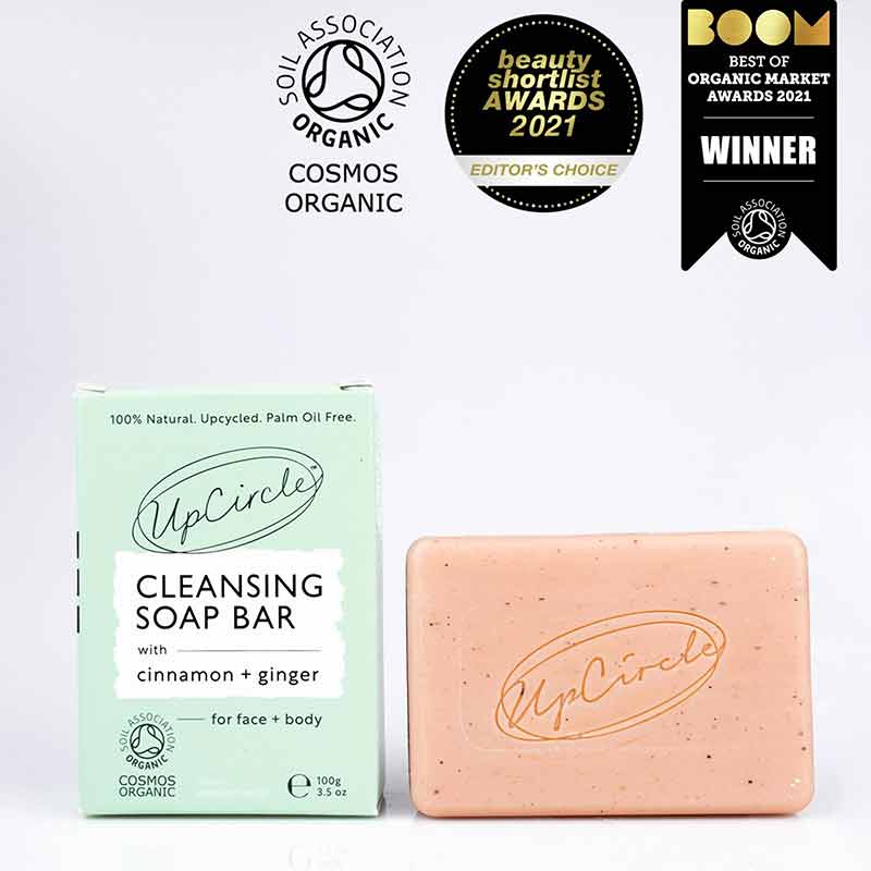 Cleansing Soap Bar, Cinnamon Ginger, by UpCircle