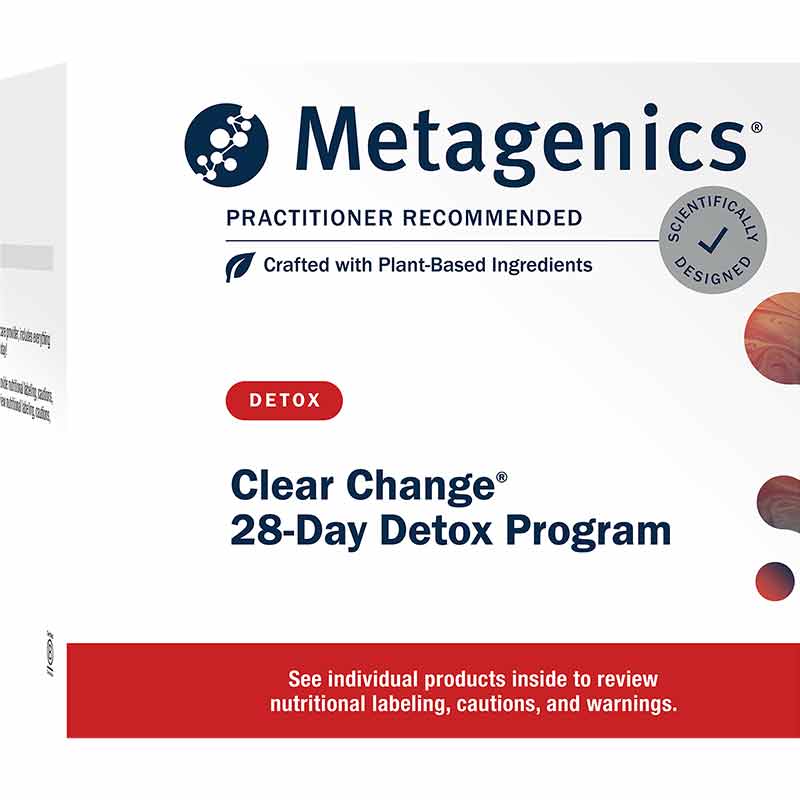 Clear Change 28-Day Detox Program with UltraClear Plus pH, Pineapple Banana, 28 Servings, by Metagenics