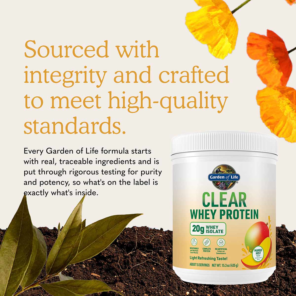 Clear Whey Protein, by Garden of Life