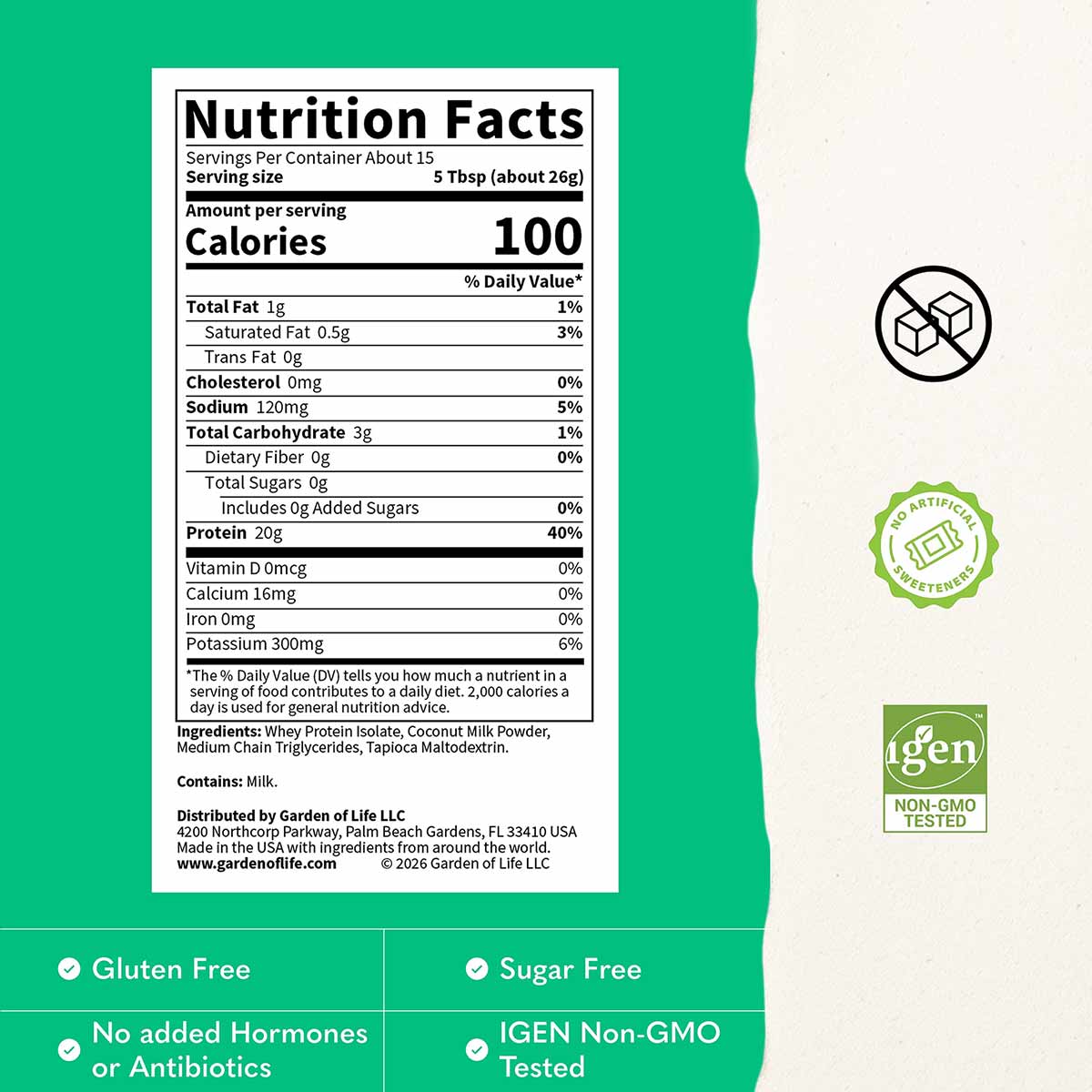Clear Whey Protein, by Garden of Life
