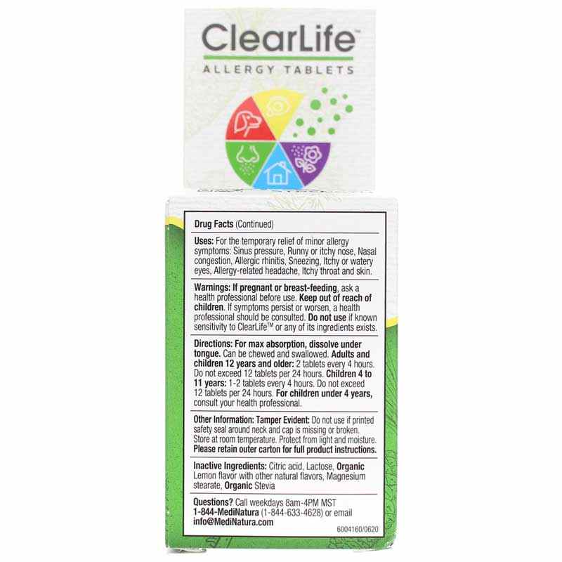 ClearLife Extra Strength Allergy Tablets, by MediNatura, image #3