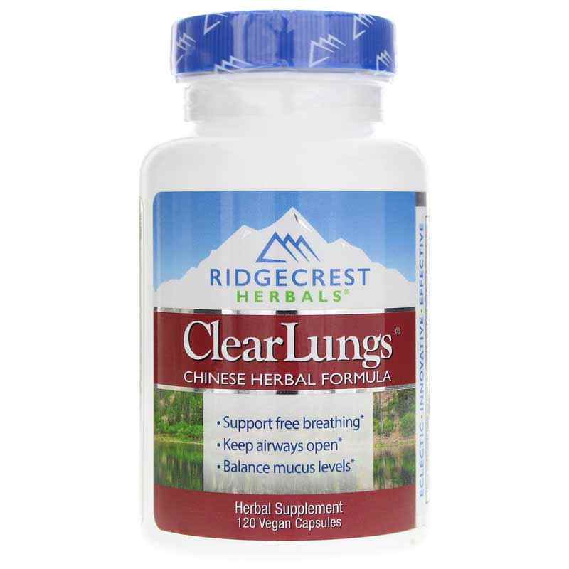 ClearLungs Classic, 120 Vegan Capsules, by Ridgecrest Herbals