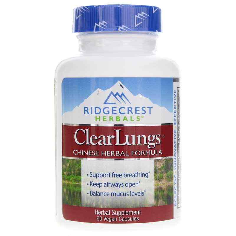 ClearLungs Classic, 60 Vegan Capsules, by Ridgecrest Herbals
