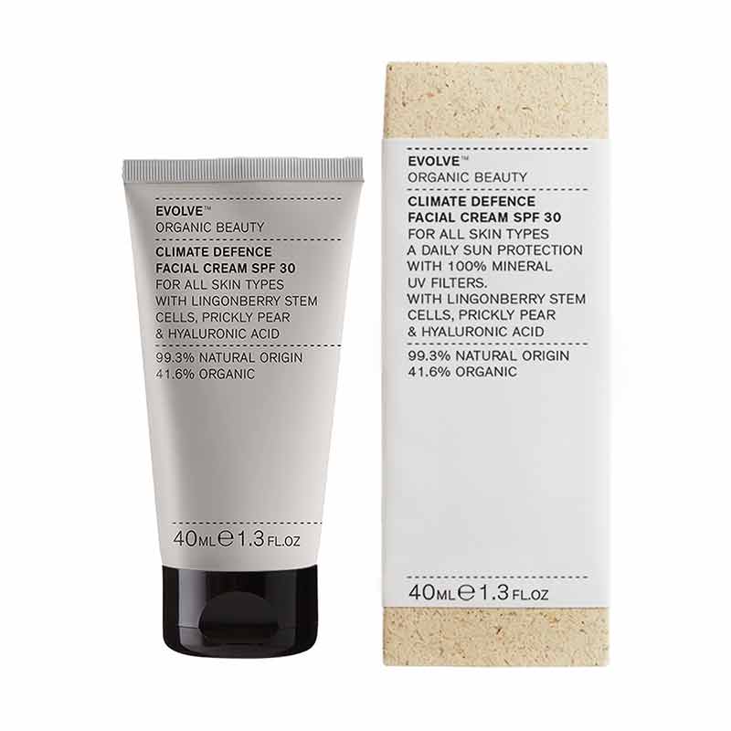 Climate Defence Facial Cream SPF 30, by Evolve Organic Beauty